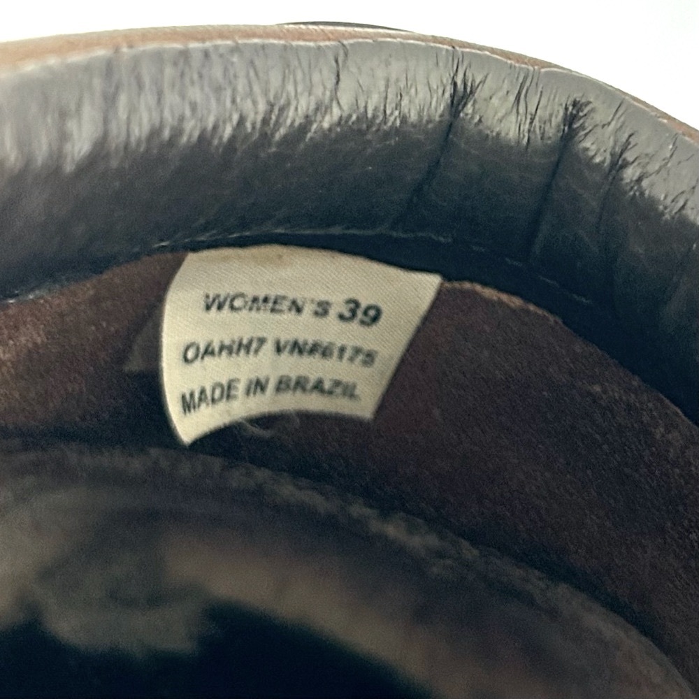 LL Bean Clog Shoe Mule Braided Leather Poetcore Scandigirl Brown Size 39 US 7.5 - Picture 10 of 11